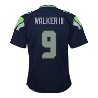 Youth Seattle Seahawks Kenneth Walker III Navy Nike Game Jersey