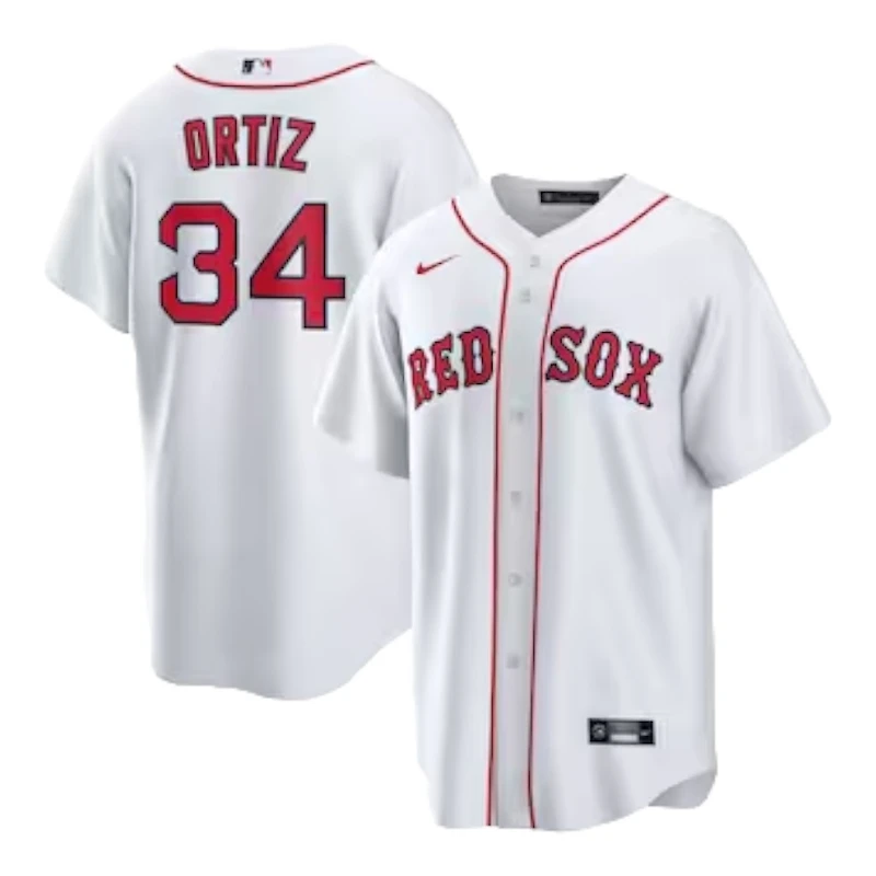 Youth Boston Red Sox David Ortiz White Nike Home Jersey