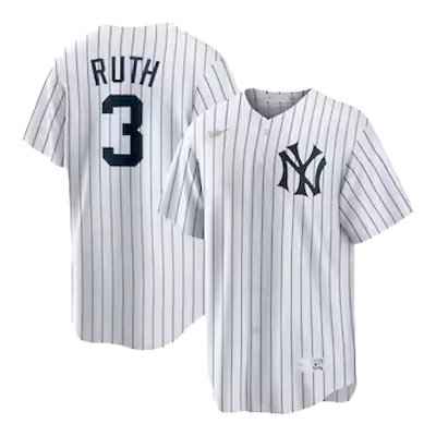 Youth New York Yankees Babe Ruth White Pinstripe Nike Home Jersey