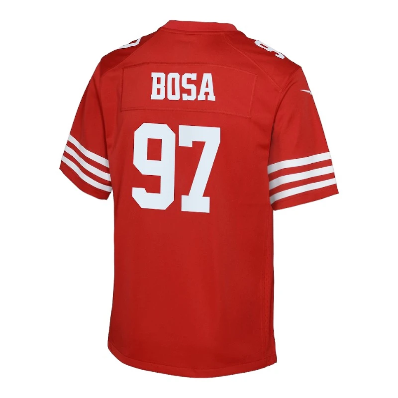 Youth San Francisco 49ers Nick Bosa Scarlet Red Nike Game Jersey