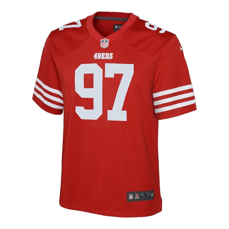Youth San Francisco 49ers Nick Bosa Scarlet Red Nike Game Jersey