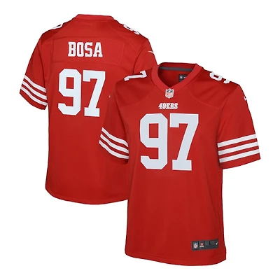 Youth San Francisco 49ers Nick Bosa Scarlet Red Nike Game Jersey