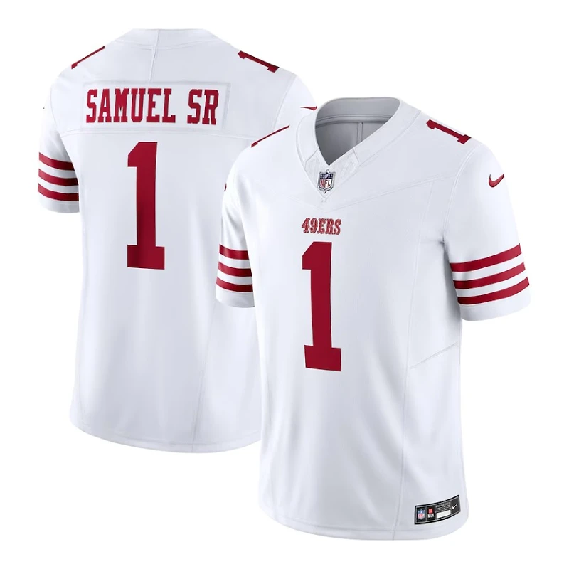 San Francisco 49ers Deebo Samuel Sr White Nike Vapor F.U.S.E Limited Jersey