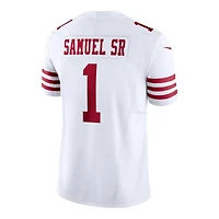 San Francisco 49ers Deebo Samuel Sr White Nike Vapor F.U.S.E Limited Jersey