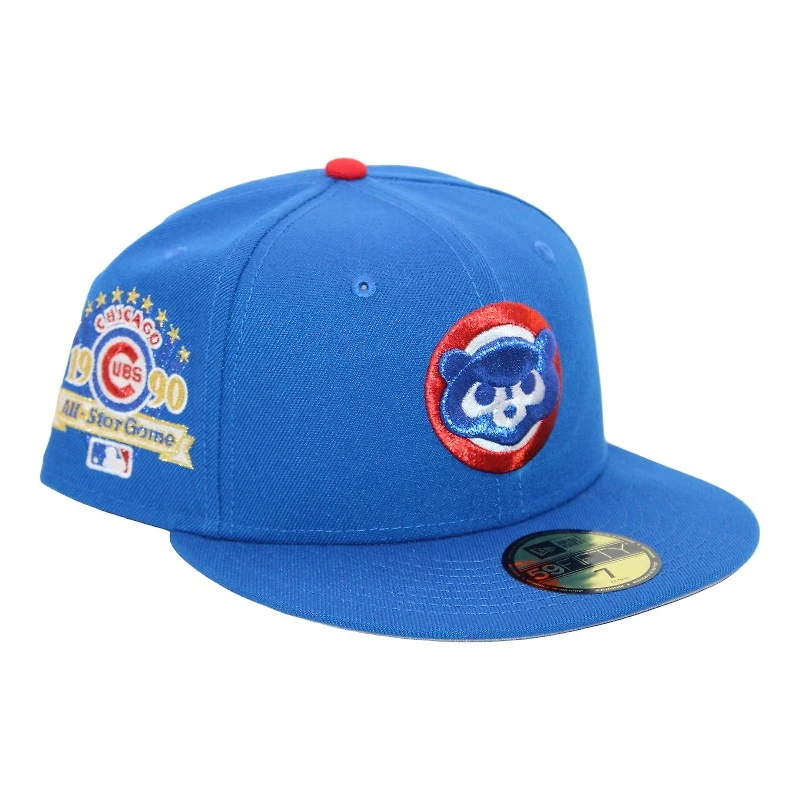 Chicago Cubs Blue "DPM July 4th Pack" 1990 All Star Game Patch Gray UV New Era 59Fifty Fitted Hat