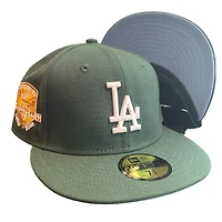 Los Angeles Dodgers Forest Green 50th Anniversary Patch Icy Blue UV 59FIFTY Fitted Hat