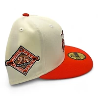 Baltimore Orioles Chrome and Orange Employee Pack 25th Anni Patch Brown UV New Era 59FIFTY Fitted Hat