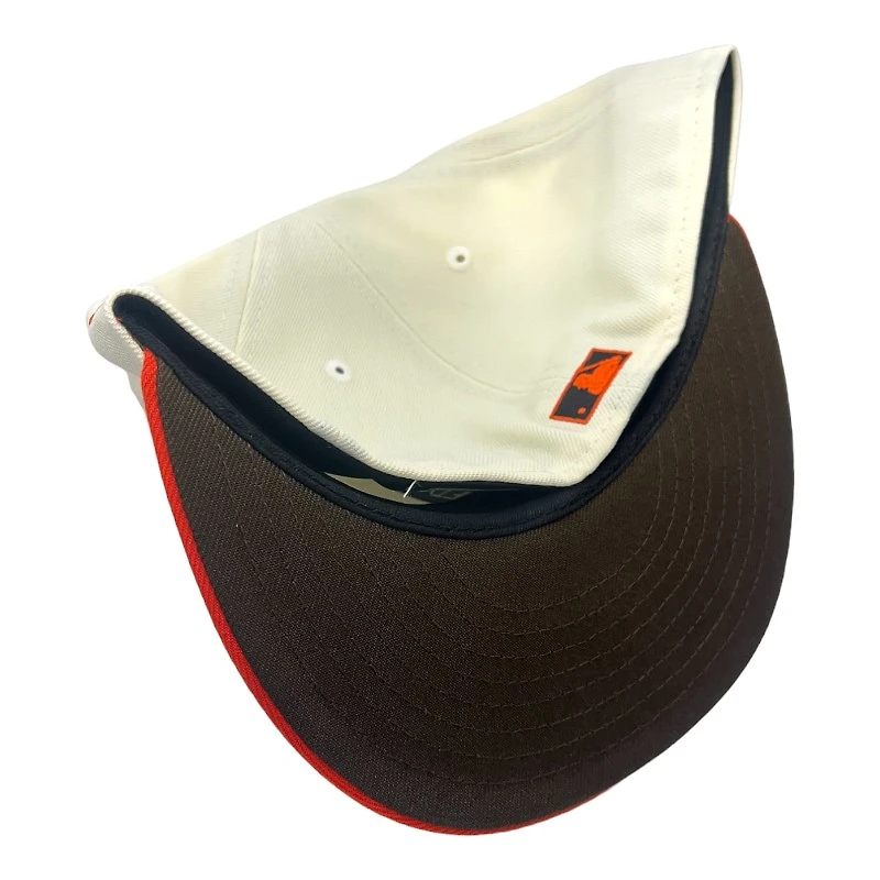 Baltimore Orioles Chrome and Orange Employee Pack 25th Anni Patch Brown UV New Era 59FIFTY Fitted Hat