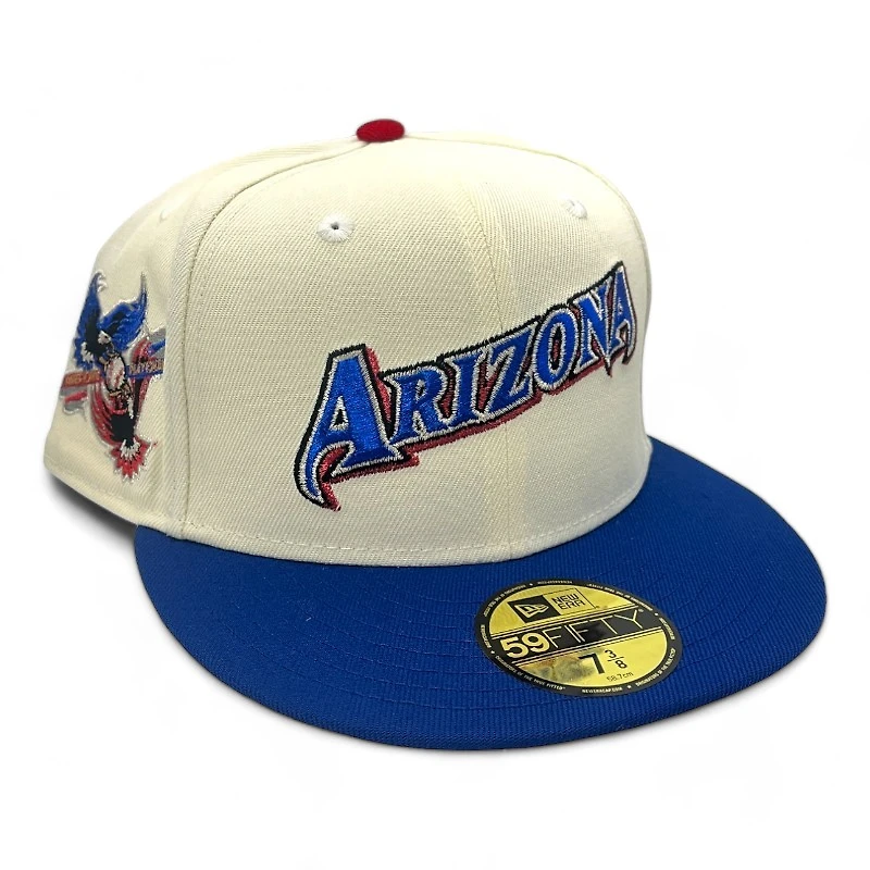 Arizona Diamondbacks Chrome and Royal Blue Employee Pack League Patch Gray UV New Era 59FIFTY Fitted Hat