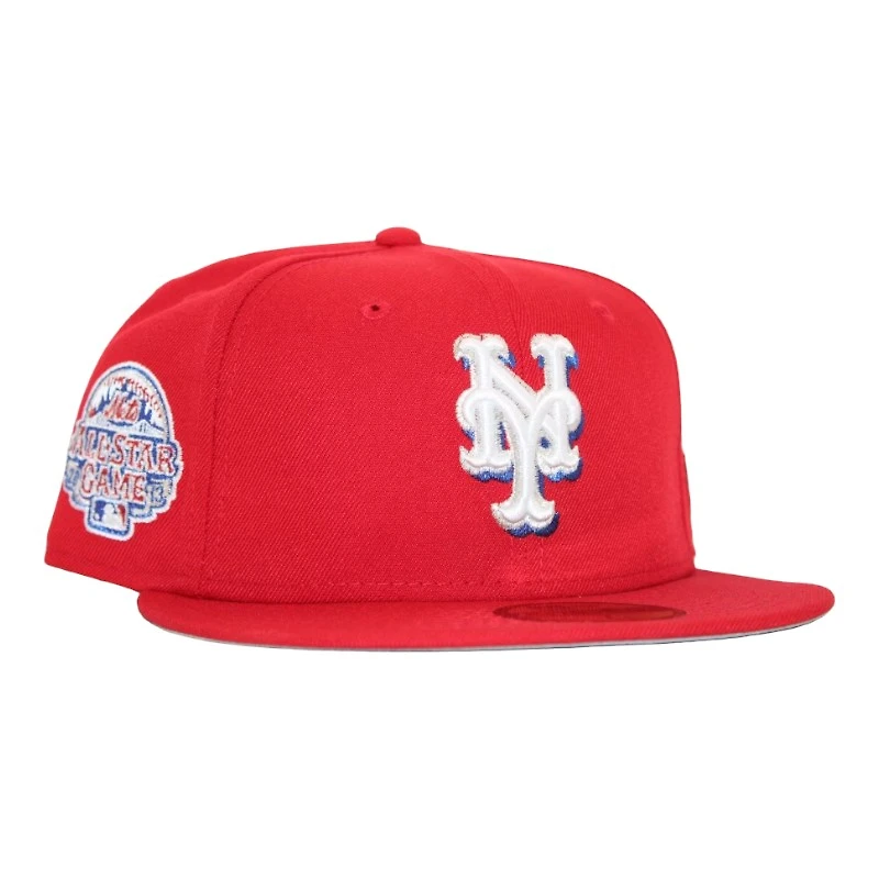 New York Mets Red "DPM July 4th Pack" 2013 All Star Game Patch Gray UV Era 59Fifty Fitted Hat