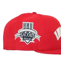 Cleveland Indians Red "DPM July 4th Pack" 10th Anniversary at Jacobs Field Patch Gray UV New Era 59Fifty Fitted Hat