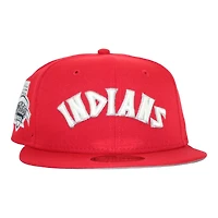 Cleveland Indians Red "DPM July 4th Pack" 10th Anniversary at Jacobs Field Patch Gray UV New Era 59Fifty Fitted Hat