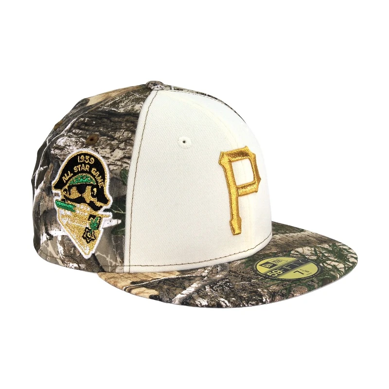 Pittsburgh Pirates "Real Tree 2.0 Pack" 1959 ASG Patch Gray UV New Era 59FIFTY Fitted Hat