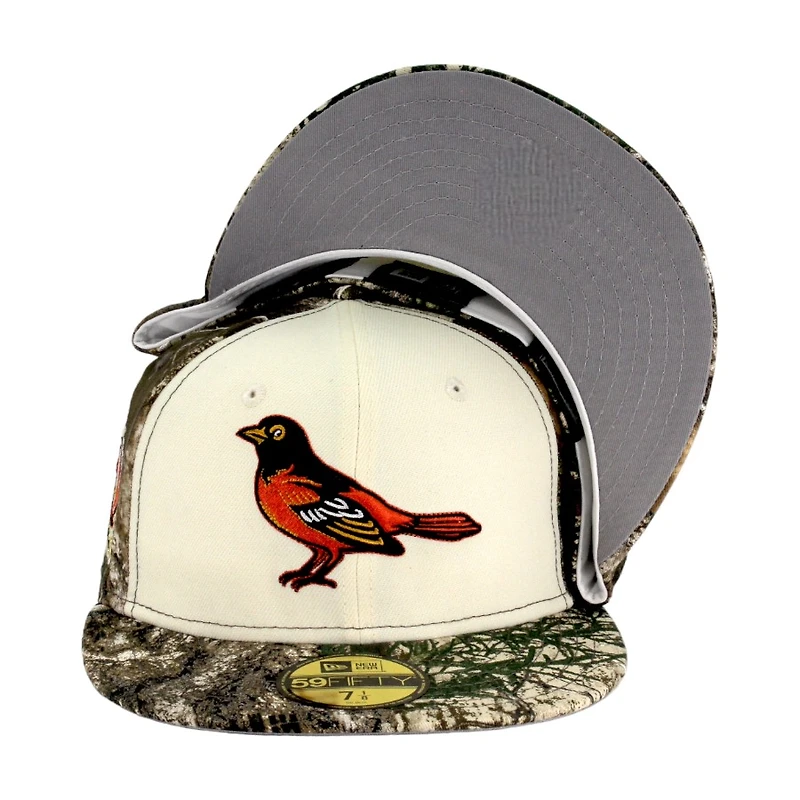 Baltimore Orioles "Real Tree 2.0 Pack" 50th Patch Gray UV New Era 59FIFTY Fitted Hat