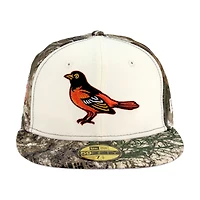 Baltimore Orioles "Real Tree 2.0 Pack" 50th Patch Gray UV New Era 59FIFTY Fitted Hat