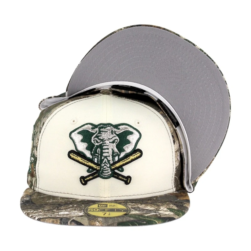 Oakland Athletics "Real Tree 2.0 Pack" 40 Years Patch Gray UV New Era 59FIFTY Fitted Hat