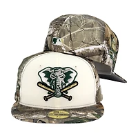 Oakland Athletics "Real Tree 2.0 Pack" 40 Years Patch Gray UV New Era 59FIFTY Fitted Hat