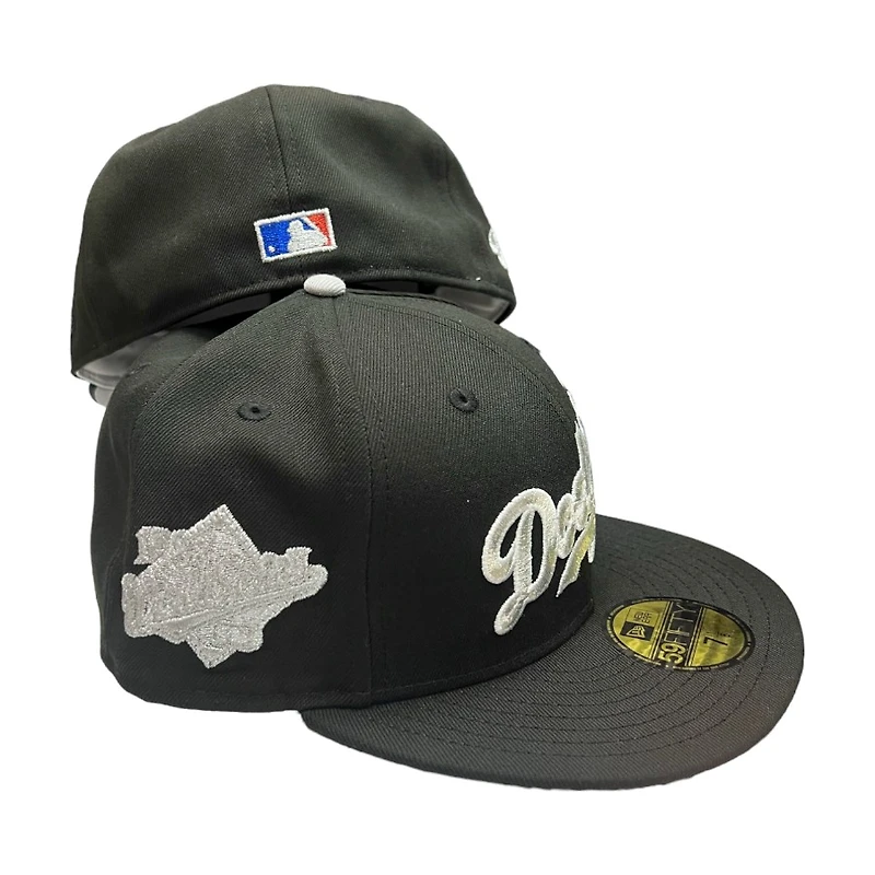 Los Angeles Dodgers Black "Platinum Collection" 1988 WS Patch Gray UV New Era 59FIFTY Fitted Hat