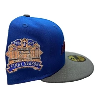 Texas Rangers Royal and Graphite Final Season Patch Gray UV New Era 59FIFTY Fitted Hat