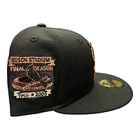 St. Louis Cardinals Black Busch Stadium Final Season Patch Gray UV New Era 59FIFTY Fitted Hat