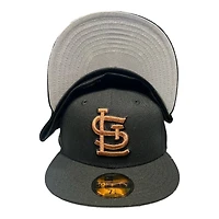 St. Louis Cardinals Black Busch Stadium Final Season Patch Gray UV New Era 59FIFTY Fitted Hat