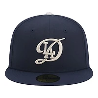 Kids Los Angeles Dodgers Navy 2024 City Connect New Era 59FIFTY Fitted Hat