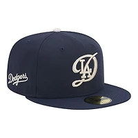 Kids Los Angeles Dodgers Navy 2024 City Connect New Era 59FIFTY Fitted Hat