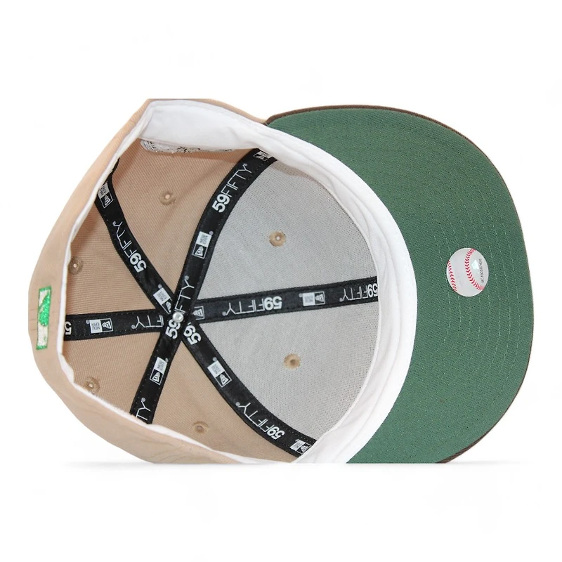 New York Yankees Khaki and Walnut "Monster Pack" Subway Series Patch Green UV Era 59Fifty Fitted Hat