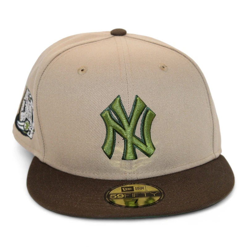 New York Yankees Khaki and Walnut "Monster Pack" Subway Series Patch Green UV Era 59Fifty Fitted Hat
