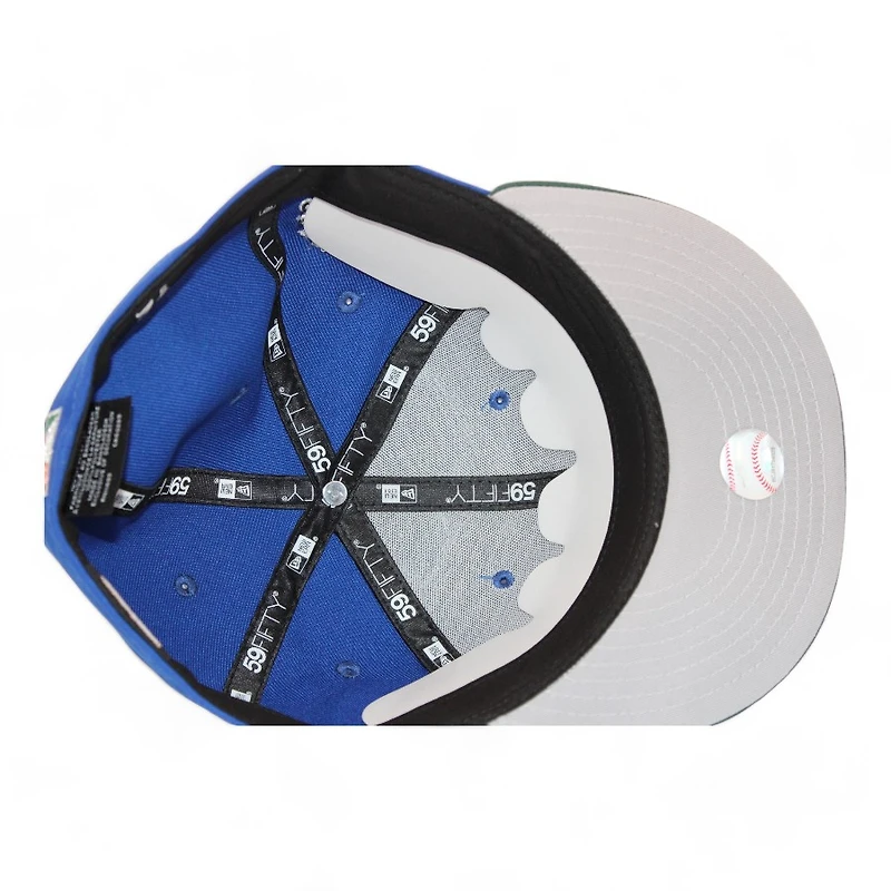 Cleveland Indians Blue and Green "AZKrowns Pack" Inaugural Season at Jacobs Field Patch Gray UV New Era 59Fifty Fitted Hat