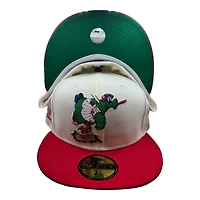 Philadelphia Phillies Chrome and Red Team Logo Patch Green UV New Era 59FIFTY Fitted Hat