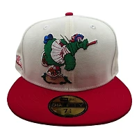 Philadelphia Phillies Chrome and Red Team Logo Patch Green UV New Era 59FIFTY Fitted Hat