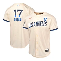 Youth Los Angeles Dodgers Shohei Ohtani Cream Nike City Connect Limited Player Jersey