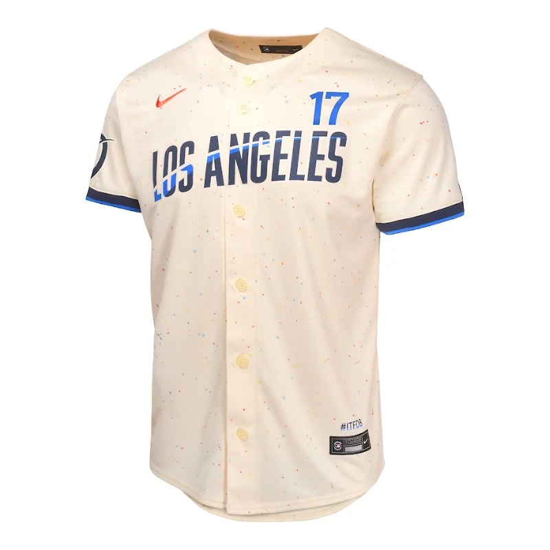 Youth Los Angeles Dodgers Shohei Ohtani Cream Nike City Connect Limited Player Jersey