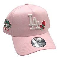 Los Angeles Dodgers Pink 100th Anniversary Patch New Era 9FORTY A-Frame Snapback Hat