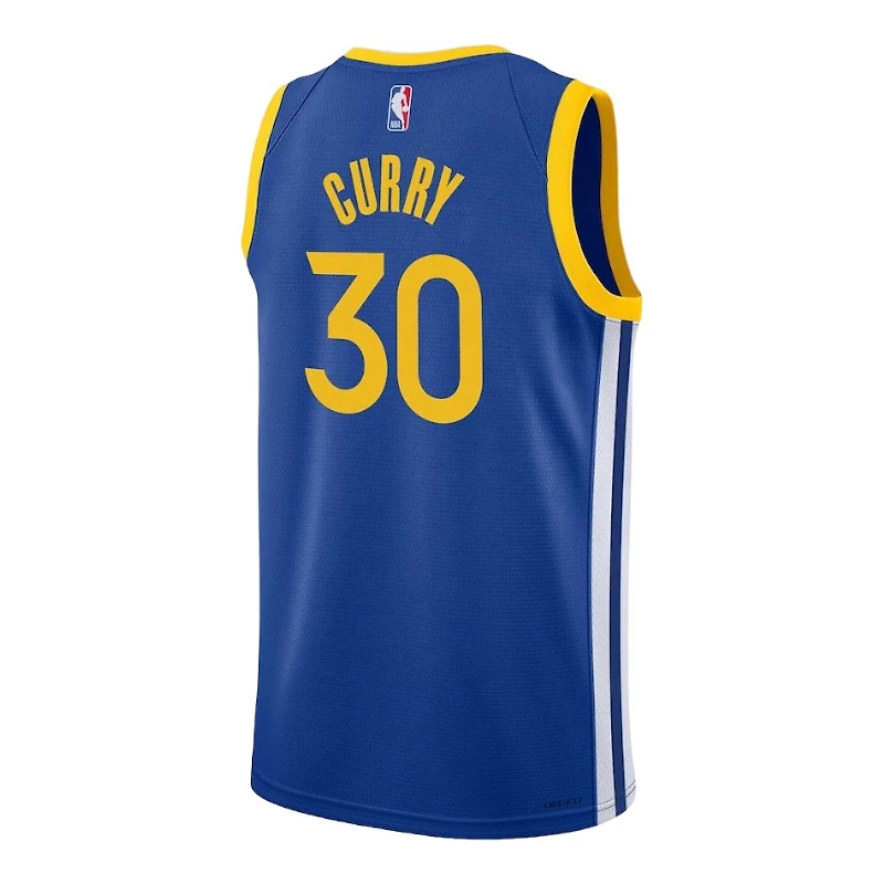 Youth Golden State Warriors Stephen Curry Royal Blue Icon Edition Nike Swingman Jersey