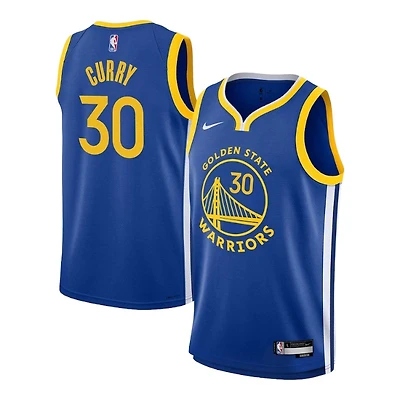 Youth Golden State Warriors Stephen Curry Royal Blue Icon Edition Nike Swingman Jersey