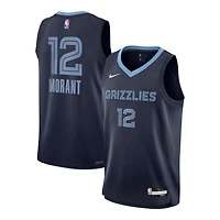 Youth Memphis Grizzlies Ja Morant Navy Icon Edition Nike Swingman Jersey