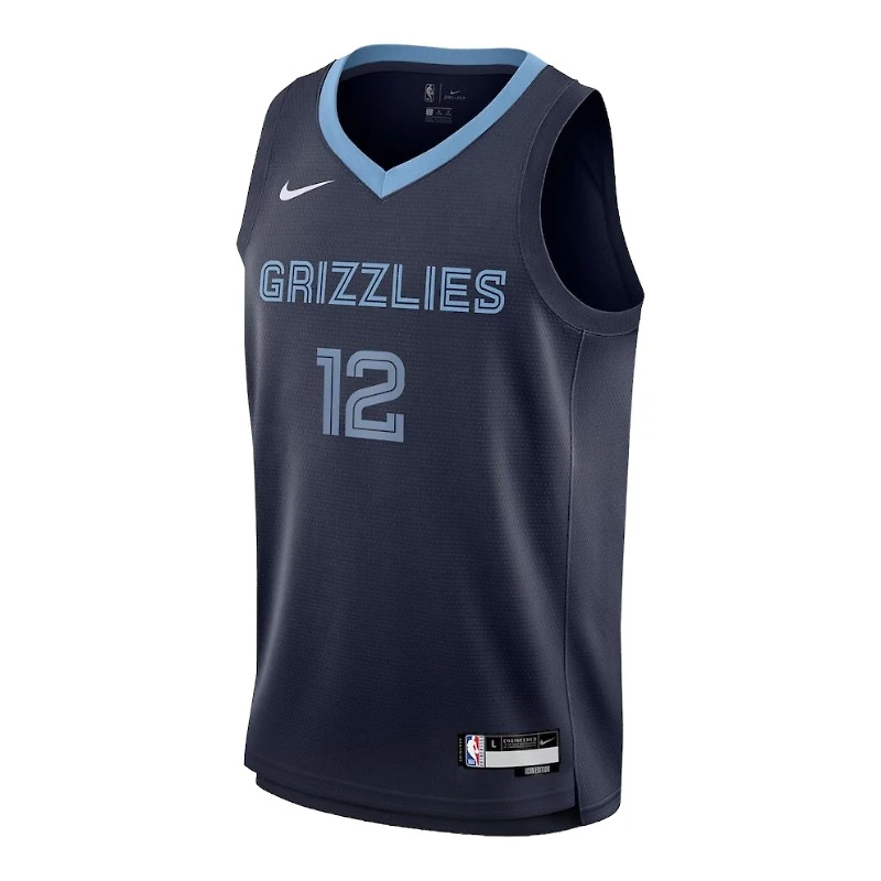Youth Memphis Grizzlies Ja Morant Navy Icon Edition Nike Swingman Jersey