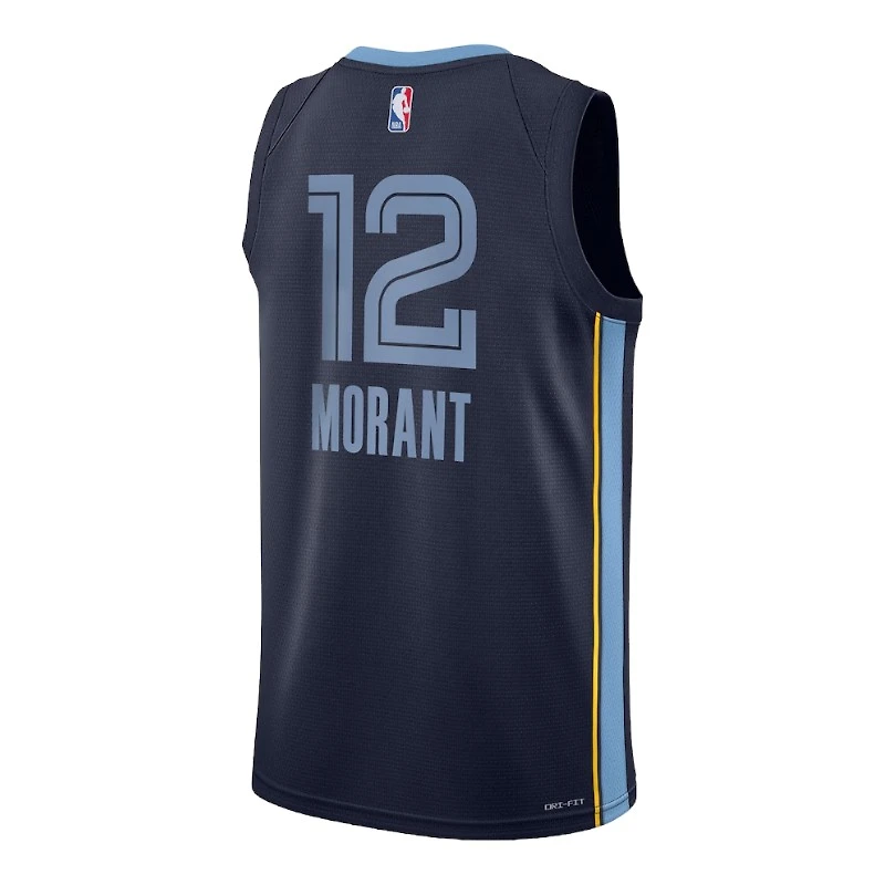 Youth Memphis Grizzlies Ja Morant Navy Icon Edition Nike Swingman Jersey