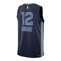 Youth Memphis Grizzlies Ja Morant Navy Icon Edition Nike Swingman Jersey