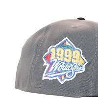 New York Yankees Grey "Mrrod Script" 1999 World Series Patch Gray UV Era 59Fifty Fitted Hat