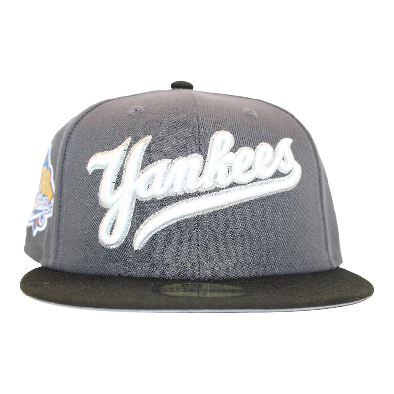 New York Yankees Grey "Mrrod Script" 1999 World Series Patch Gray UV Era 59Fifty Fitted Hat