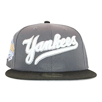 New York Yankees Grey "Mrrod Script" 1999 World Series Patch Gray UV Era 59Fifty Fitted Hat
