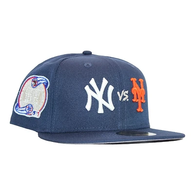 New York Yankees X Mets Navy "FHN Sub Series" 2000 World Series Patch Gray UV Era 59Fifty Fitted Hat