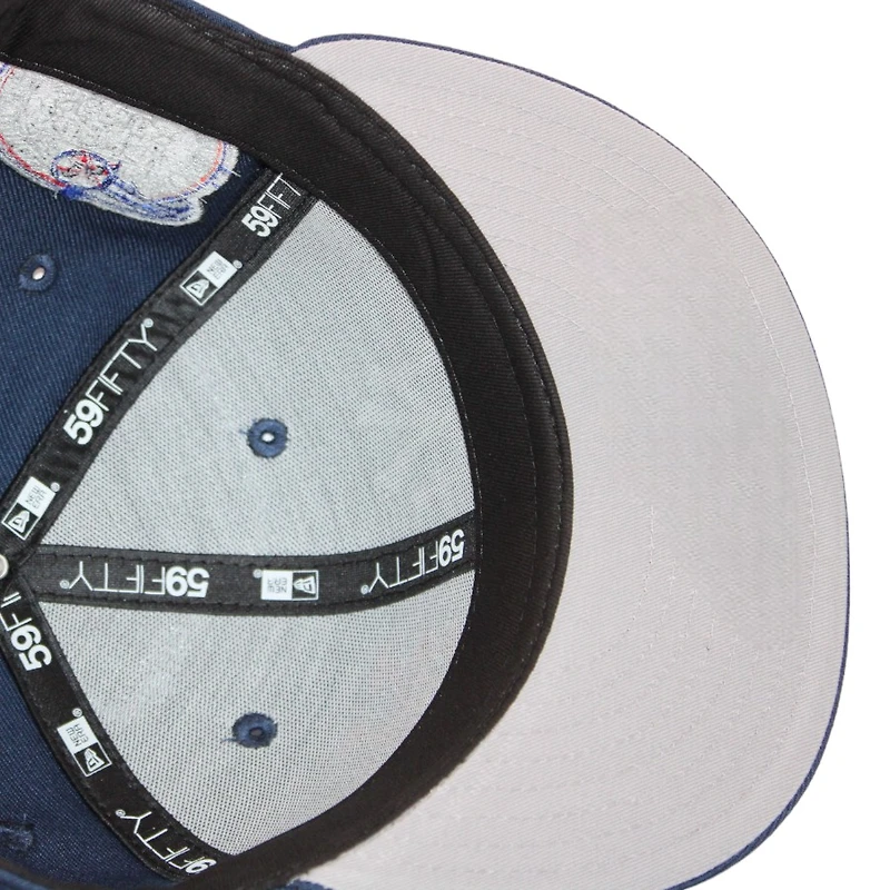 New York Yankees X Mets Navy "FHN Sub Series" 2000 World Series Patch Gray UV Era 59Fifty Fitted Hat