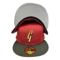 San Francisco Giants Red and Black 50th Patch Gray UV New Era 59FIFTY Fitted Hat