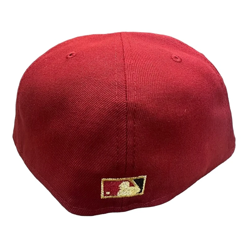 San Francisco Giants Red and Black 50th Patch Gray UV New Era 59FIFTY Fitted Hat