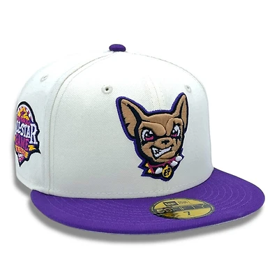 El Paso Chihuahuas Chrome and Purple 2019 MiLB ASG Patch Gray UV New Era 59FIFTY Fitted Hat