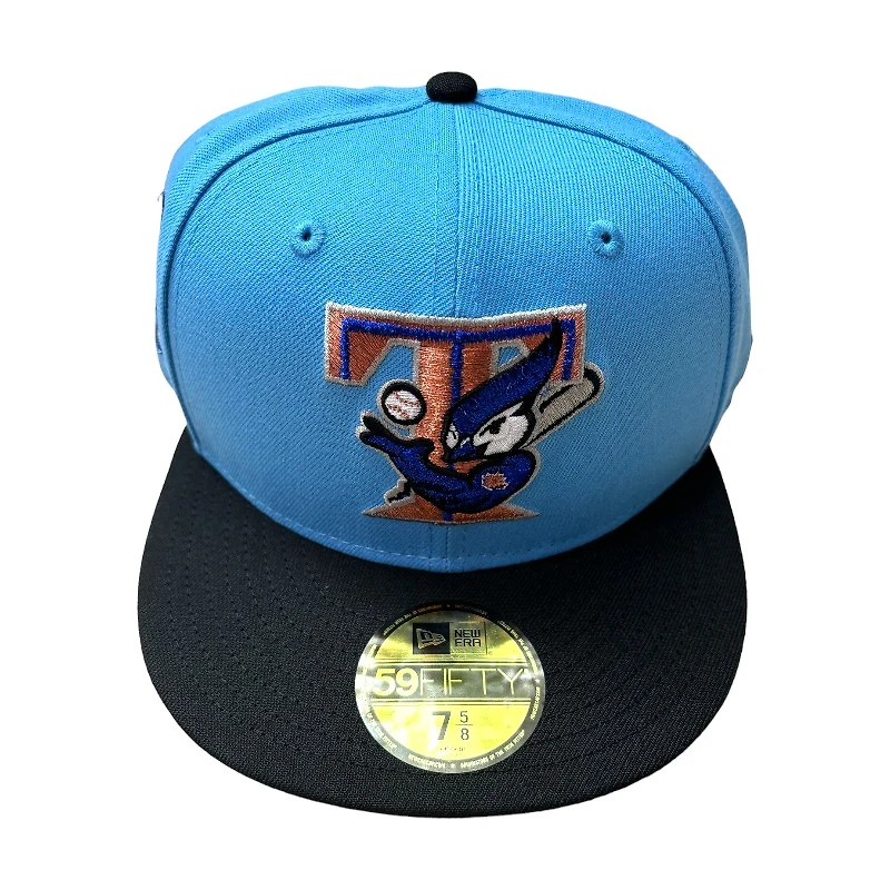 Toronto Blue Jays and Black 30th Season Patch Gray UV New Era 59FIFTY Fitted Hat